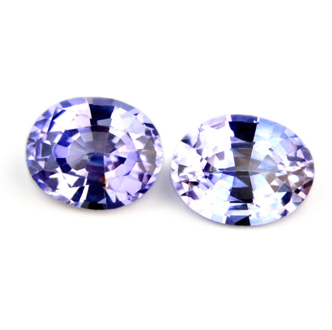 Certified Natural 0.74ct Matching Ceylon Blue Sapphire Pair - sapphirebazaar - 1