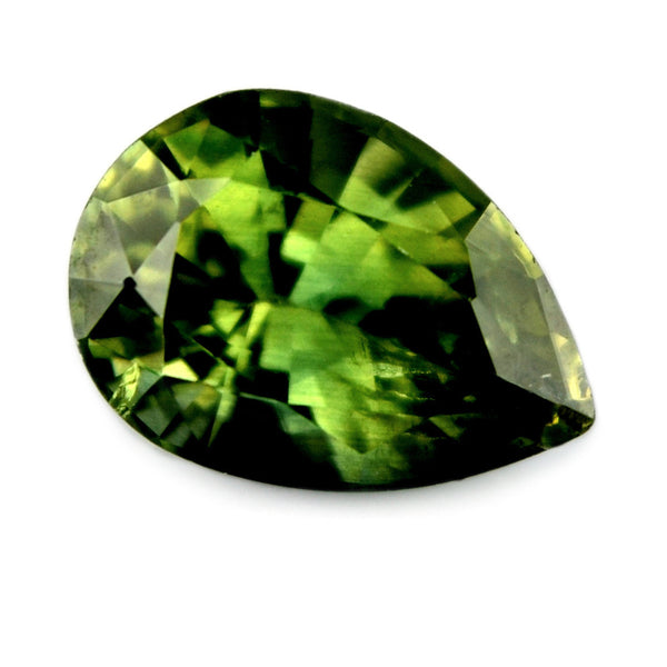 0.92 ct Certified Natural Green Sapphire