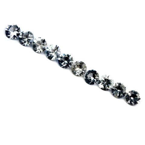 1.27ct Certified Natural White Sapphire Parcel