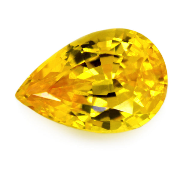 0.90 ct Certified Natural Yellow Sapphire