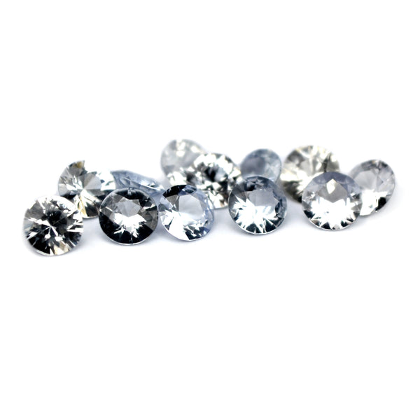 Melee Size Certified Natural White Sapphire