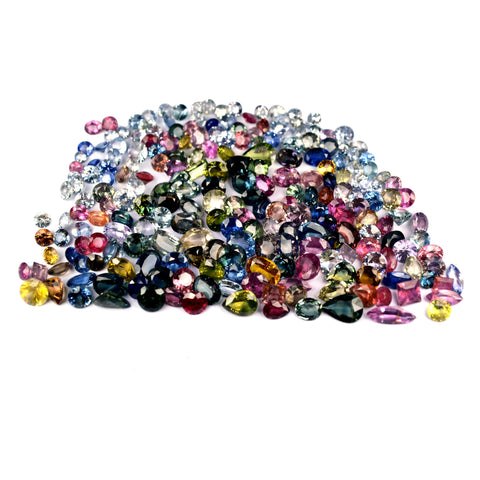 67.60 ct Certified Natural Multicolor Sapphire Parcel
