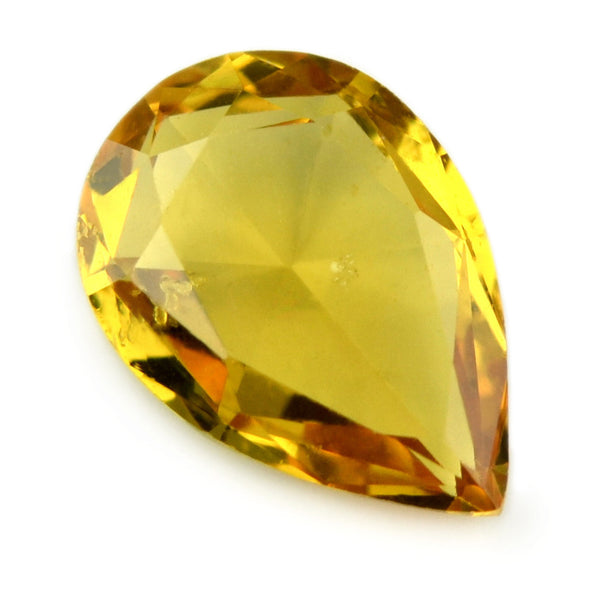 Certified Natural 0.68ct Rose Cut Yellow Sapphire - sapphirebazaar - 1