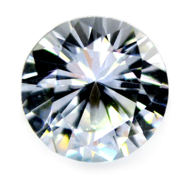 0.77 ct Certified Natural White Sapphire