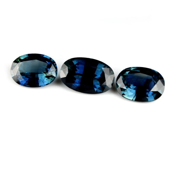 1.91 ct Certified Natural Blue Sapphire Set