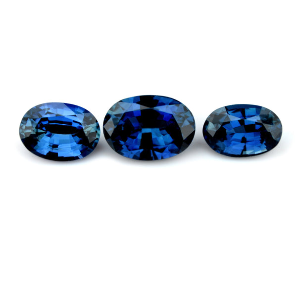 1.70 ct Certified Natural Blue Sapphire Set