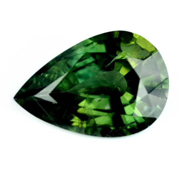 3.89ct Certified Natural Green Sapphire - sapphirebazaar - 1