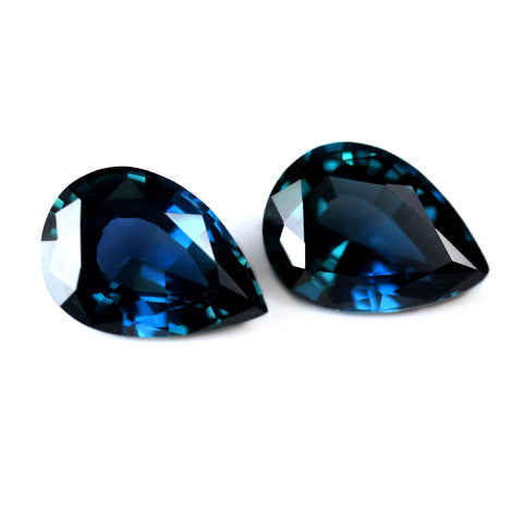 1.87 ct Certified Natural Blue Sapphire Pair