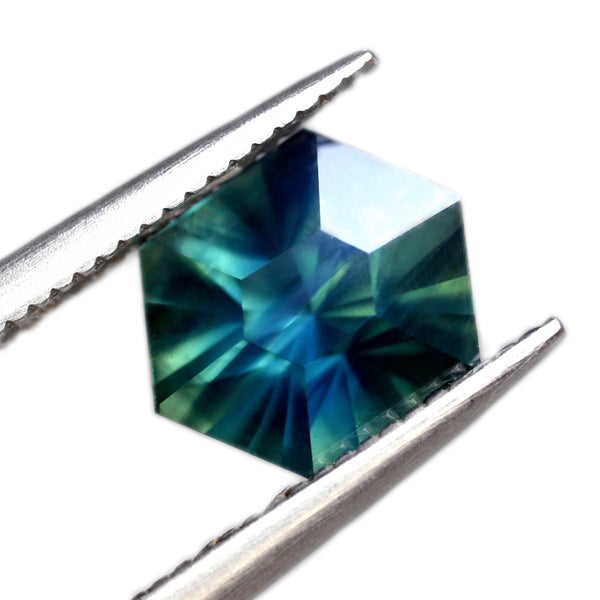 1.85ct Certified Natural Teal Sapphire
