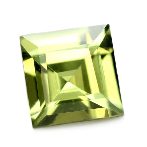 0.42ct Certified Natural Lemon Green Sapphire