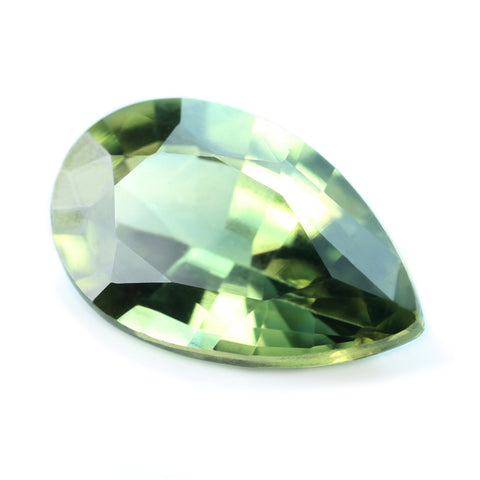 0.98ct Certified Natural Green Sapphire