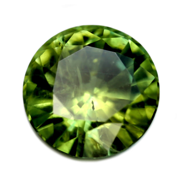 0.68ct Certified Natural Green Sapphire