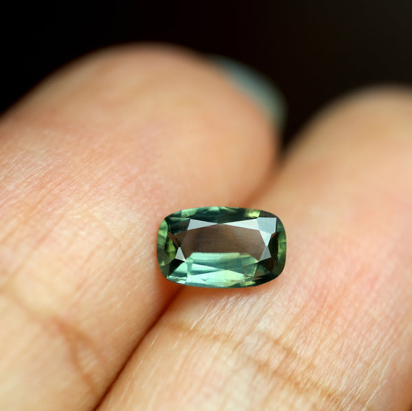 0.59ct Certified Natural Green Sapphire