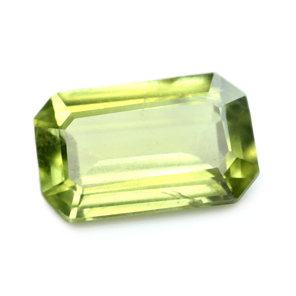 0.61ct Certified Natural Green Sapphire