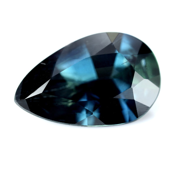 1.42ct Certified Natural Teal Sapphire