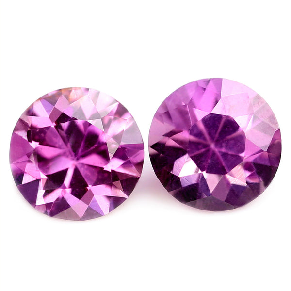 3.52mm Certified Natural Pink Sapphire Matching Pair