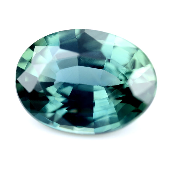 1.37ct Certified Natural Teal Sapphire