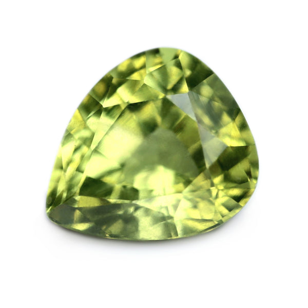 1.33ct Certified Natural Green Sapphire