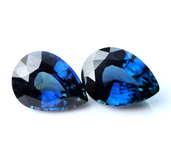1.47ct Certified Natural Blue Sapphire Matching Pair