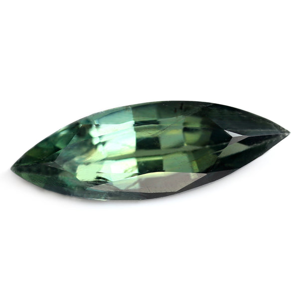 0.65ct Certified Natural Green Sapphire