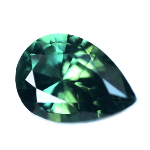 0.64ct Certified Natural Green Sapphire