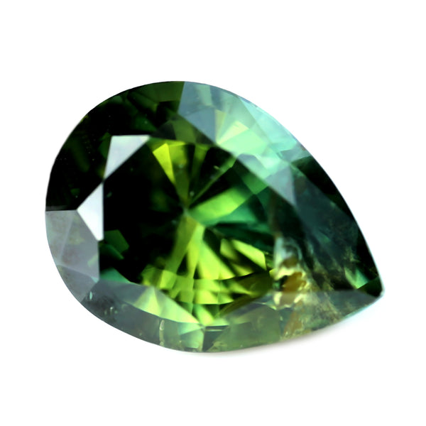 1.23cts Certified Natural Green Sapphire