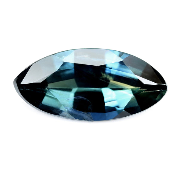 1.38ct Certified Natural Teal Sapphire