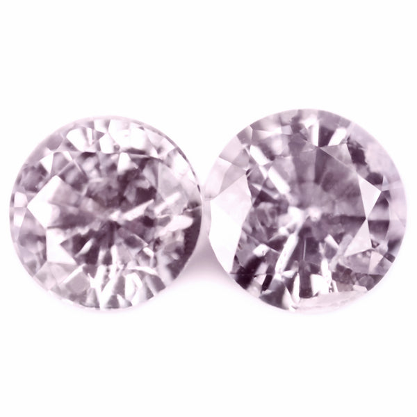 1.08ct Certified Natural Peach Sapphire Pair