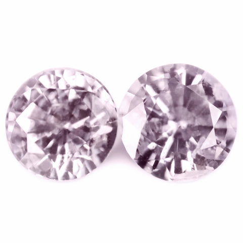 1.08ct Certified Natural Peach Sapphire Pair