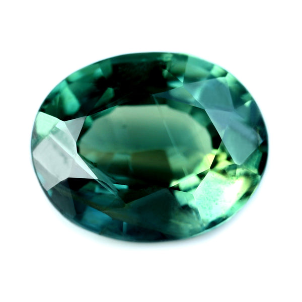 1.74ct Certified Natural Green Sapphire