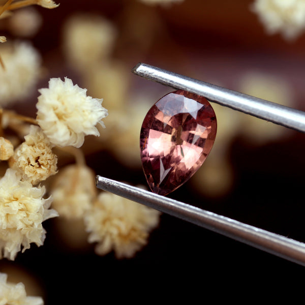 0.82ct Certified Natural Orange Sapphire