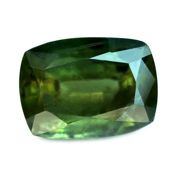 2.19ct Certified Natural Green Sapphire