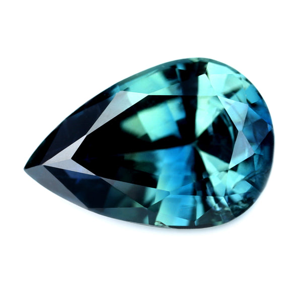 0.80ct Certified Natural Teal Sapphire