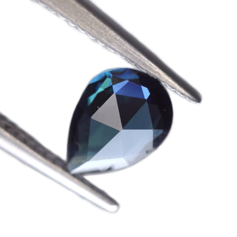 0.62ct Certified Natural Teal Sapphire