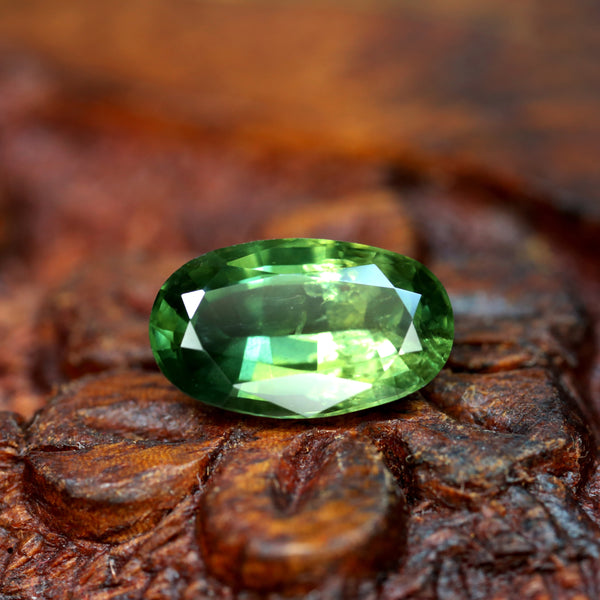 2.30ct Certified Natural Green Sapphire