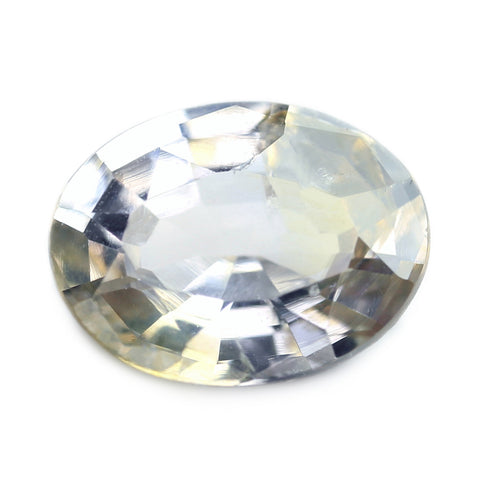0.93ct Certified Natural White Sapphire
