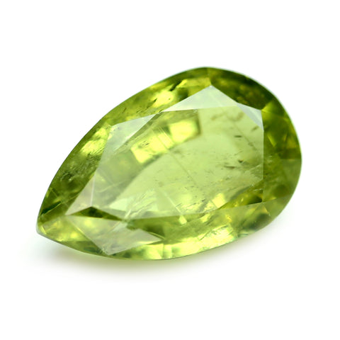 1.32ct Certified Natural Green Sapphire