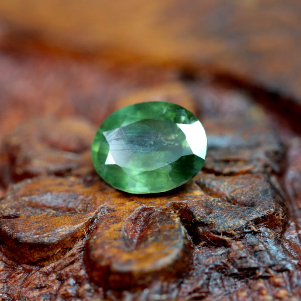 1.48ct Certified Natural Green Sapphire