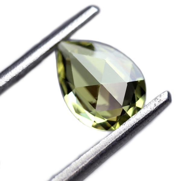 0.67ct Certified Natural Lime Yellow Sapphire
