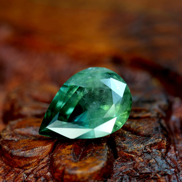 2.94ct Certified Natural Teal Sapphire