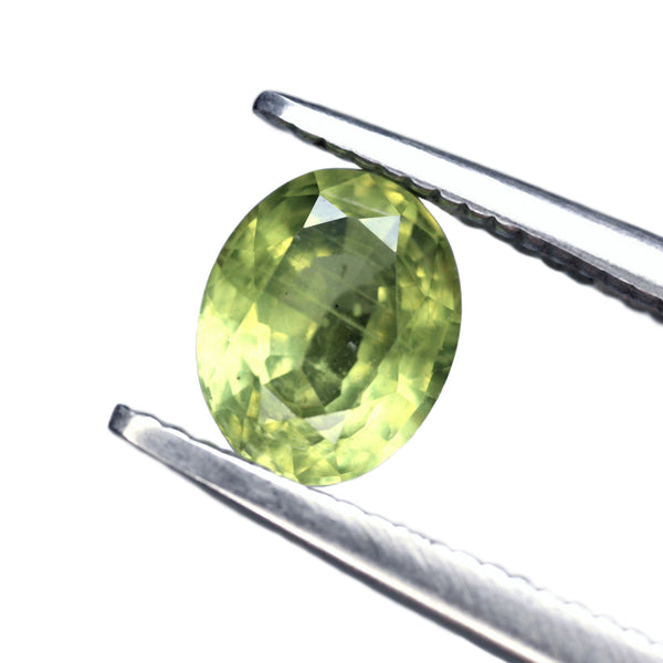 0.93ct Certified Natural Green Sapphire