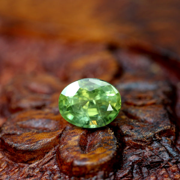 1.34ct Certified Natural Green Sapphire