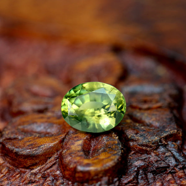 1.61ct Certified Natural Green Sapphire