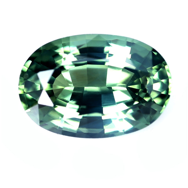 0.64ct Certified Natural Green Sapphire