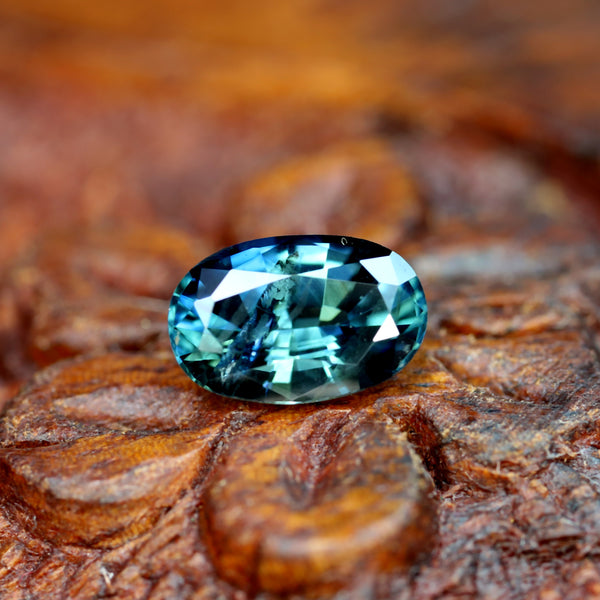1.17ct Certified Natural Teal Sapphire