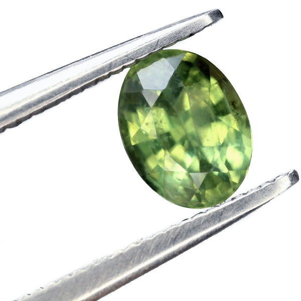 1.07ct Certified Natural Green Sapphire