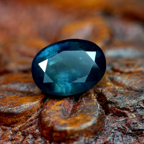 1.62ct Certified Natural Teal Sapphire