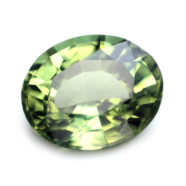 0.60ct Certified Natural Green Sapphire