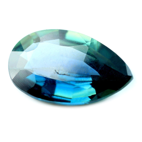 1.63ct Certified Natural Teal Sapphire