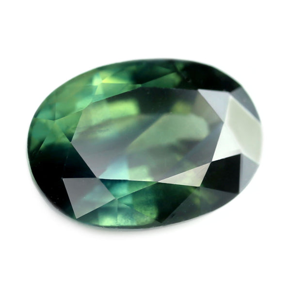 0.97ct Certified Natural Bluish Green Sapphire